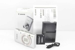 美品★Canon キヤノン IXY 200 シルバー コンパクトデジタルカメラ★元箱付き R1770