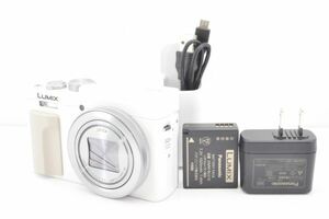 ほぼ新品★Panasonic パナソニック LUMIX DC-TZ95D ホワイト タッチパネルモニター搭載 光学30倍ズーム コンパクトデジタルカメラ R1849