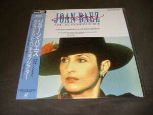 【中古LD】JOAN BAEZ/ジョーン・バエズ「IN CONCERT/ライブ・アット・ベンチュラ・シアター」【帯付/処分品/ジャンク】