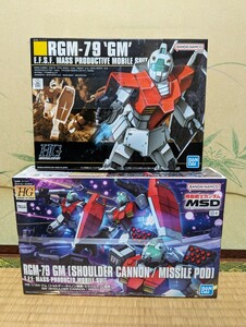 未組立　ガンプラ 1/144 2点セット　ジム&ジム(ショルダーキャノン装備/ミサイルポッド装備)　機動戦士ガンダム ジ・オリジン THE・ORIGIN