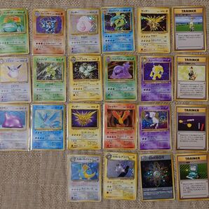 【ジャンク品】ポケモンカードゲーム 旧裏 まとめ売り フシギバナ フリーザー サンダー ファイヤー ミュウ など ポケカ 旧裏面