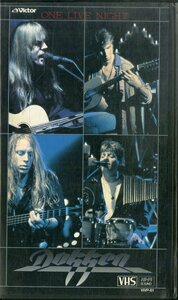H00021426/VHSビデオ/ドッケン (DOKKEN)「One Live Night (1995年・VIVP-61・ハードロック・アコースティック)」