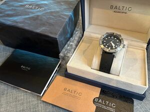 BALTIC　バルチック　アクアスカーフ　SB01 美品　ステンレスベゼル　黒文字盤　自動巻き　20気圧防水