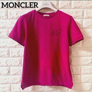 【MONCLER】モンクレール・刺繍ロゴ・レディース半袖・ローズ・S・正規品