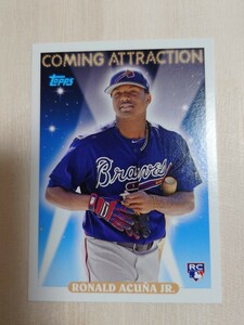 Ronald Acuna Jr. ロナルド アクーニャ topps RC ルーキー カード MLB coming Attraction