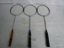 ピ/YONEX/バドミントンラケット&カバーまとめ/KW-237/Real basic lifestyle/TEMPERED STEEL SHAFT/欠損・使用感有★P4.22-061★_画像2