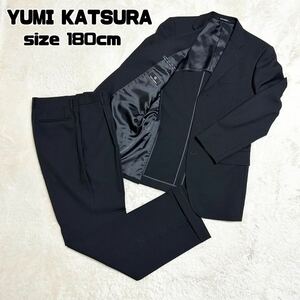 YUMIKATSURA 桂由美 ユミカツラ ブラックフォーマル スーツ シングル ツーピース セットアップ ジャケット 背抜き テーラードジャケット 