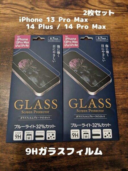 2枚セット フィルム iPhone13 14 Pro Max / 14Plus