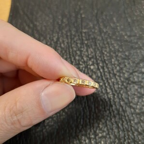 noguchi BIJOUX ノグチビジュー リング NN105-BR 中古美品 13号 イエローゴールド 14K ブラウン ダイヤモンドの画像3