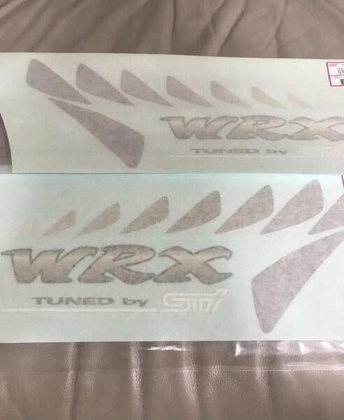 送料無料　スバル　インプレッサ WRX 純正　ステッカー エンブレム　デカール　STI 白文字　SUBARU GC8 ２枚セット