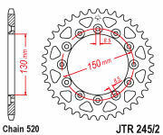 新品 JTR245/2.40 リヤスプロケット 40T MVX250 XL-X250 RD RE XL350 R XL600 LM RM_画像2
