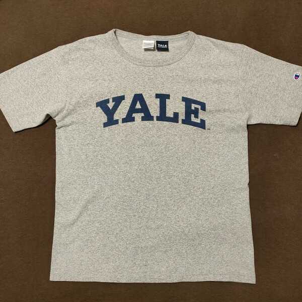 Champion T1011 Tシャツ カレッジ YALE アメリカ製 染込 L made in USA