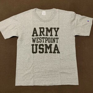 Champion T1011 Tシャツ ミリタリー USMA アメリカ製 染込3段 L made in USA