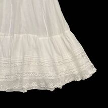 ビンテージ　アンティーク　コットン　レース　キャミソール　ワンピース　白　50’s 50年代　ウエディング ドレス vintage antique 古着_画像9