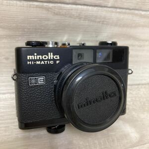 A5249 ◆ジャンク◆minolta フィルムカメラ HI-MATIC F BLACK ROKKOR 38mm f2.7 ミノルタ ハイマチック F ブラック 