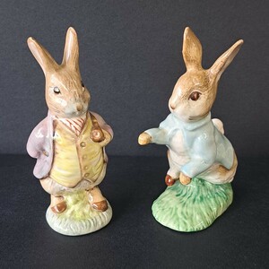 E5293 ROYAL ALBERT ピーターラビット Mr.Benjamine Bunny Peter Rabbit ベンジャミンバーニー ピーターラビット 陶器 置物 Beatrix Potter