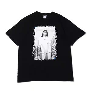 新品 atmos アトモス × AMATSU MARINA フォト Tシャツ L 黒 カットソー あまつまりな