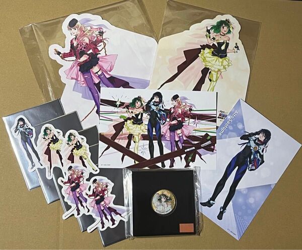 マクロス超時空フェスティバル アンコール シェリル&ランカ&アルト 8点セット おまけ付/メダル,ポストカード,ガラポンB賞C賞