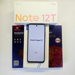Xiaomi Redmi Note 12T Pro ブラック 12GB/256GB SIMフリー ケース＆ガラスフィルム付き