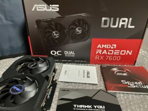 【動作確認済 美品】Radeon RX 7600 OC Edition 8GB GDDR6【ASUS】