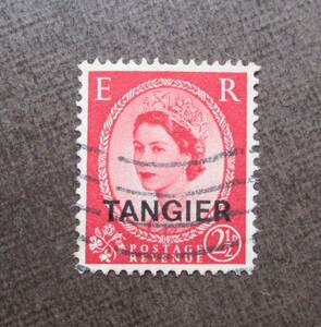 BRITISH IN MOROCCO　　SCカタログ＃563　　2 1/2p　　使用済　　中古品