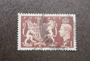 GREAT BRITAIN　　SCカタログ＃289　　￡1　　使用済　　中古品