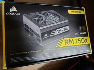 【保証付き　領収書同封】動作保証済み　PC電源　RM750x　コルセア　付属品完備　（美品）　オマケで耐熱電源ケーブル付