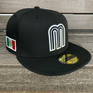 USA限定 【7.1/2】 NEWERA ニューエラ 59FIFTY 「Team Mxico」 メキシコ代表 ブラックエディション ナショナルチーム WBC 国旗 