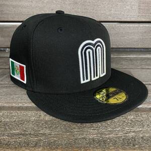 USA限定 【7.5/8】 NEWERA ニューエラ 59FIFTY 「Team Mxico」 メキシコ代表 ブラックエディション ナショナルチーム WBC 国旗 