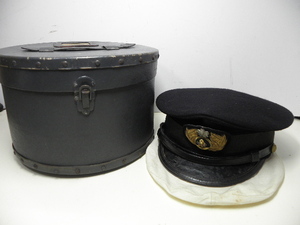 85 海軍 帽子 大日本帝国海軍 制帽 ケース付 / 戦前 当時物 軍服 軍装 日本軍 軍艦 戦艦 