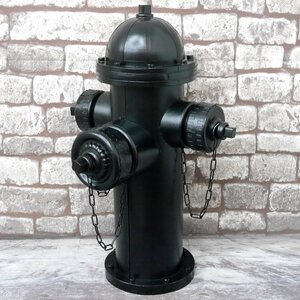 1 jpy ~ selling out [BZ-17] american retro . fire plug ornament objet d'art miscellaneous goods model american miscellaneous goods tin plate iron Vintage black black 