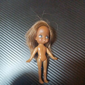 [ retro ] Takara TAKARA black person girl gold . young lady Showa Retro doll doll figure made in Japan made in japan antique sofvi inspection bar bi