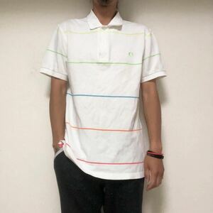 FRED PERRY フレッドペリー　ボーダー　ポロシャツS