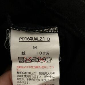 日本製ピンクハウス カールヘルム インゲボルグ パッチTシャツM黒 ブラック 袖裾シングルステッチ90sの画像6