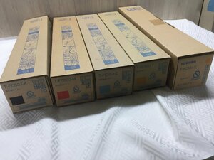 ■新品未使用　TOSHIBA　東芝複合機用　純正品トナーカートリッジ T-FC50J-K/T-FC50J-M/T-FC50J-Y/T-FC50J-C/5本セット【D0424M3-1F-7】