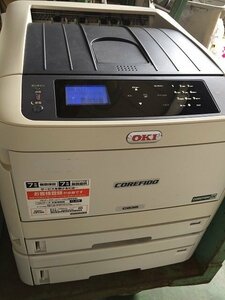 □OKI　C835 　A3 カラーLEDプリンター　総枚数508枚　トナー残量多　2段　印字良好　厚紙対応　36枚/分高速印刷　＜D0521W6　1F-oku＞