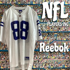 LA1-061★本場USA直輸入!!ビッグサイズ★【NFL オフィシャル】Reebok #88 コルツ マービン ハリソン ゲームシャツ【XL】白 青 アメフト