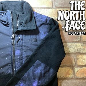 ★USA直輸入★良品＆正規品★【THE NORTH FACE ノースフェイス】高機能 POLARTEC 宇宙柄 デナリジャケット フリース【W-L】黒 レア K3-376