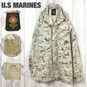 ★アメリカ直輸入★米海兵隊実物★【American Apparel社製】USMC MARPAT デザートカモ MCCUU ジャケット[M/R]砂漠 デジカモ 軍 純正 K-936