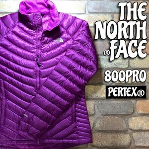 ★海外モデル★良品＆正規品★【THE NORTH FACE】軽量保温 800PRO PERTEX ポケッタブル キルティングジャケット【海外 S/P】紫 人気 K3-348