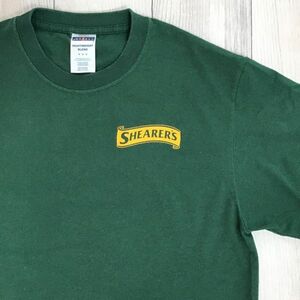 ★企業物★アメリカ直輸入!!★[JERZEES ジャージーズ]Shearer's Foods 半袖 Ｔシャツ[メンズ M]緑 ポテトチップス 食品製造工場 レア K-750