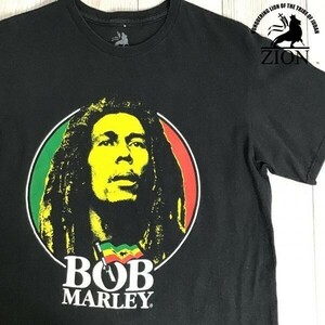 ★アメリカ直輸入★USA企画品★【BOB MALEY ボブマーリー】 GOODプリント 半袖 Tシャツ[メンズ M]黒 ジャマイカ レゲエ 神 ラスタ K-680