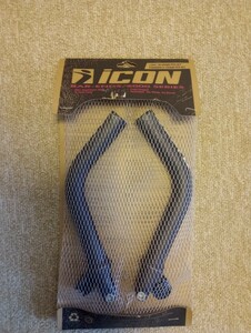 送料無料 中古品 当時物 アイコン iCON ICON OLDMTB Made in USA バーエンド BAR ENDS LONG ロング 軽量 使用感あり ブラック系