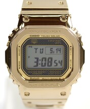 Y6226#◆中古美品◆CASIO カシオ G-SHOCK 35周年記念モデル ソーラー電波 フルメタル GMW-B5000TFG-9JR ゴールドカラー_画像3