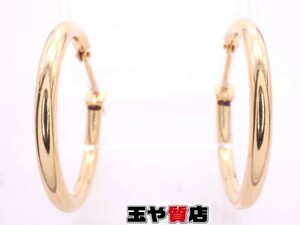  hoop earrings K18YG yellow gold 