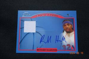 Richard Hamilton 2004-05 Flair Cuts & Glory Jersey Autographs #085/100