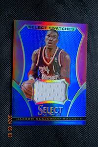 Hakeem Olajuwon 2013-14 Panini Select 　 Swatches Prizm Blue #37/49