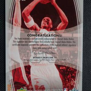 Shareef Abdur-Rahim 2004-05 SP Game Used Endorsed Numbers #09/33の画像2