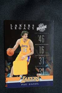 Pau Gasol 2009-10 Panini Season Update 　 Lakers Legacy