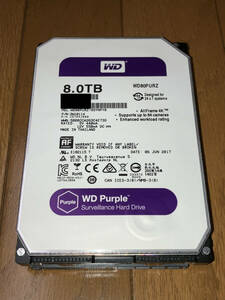 WD80PURZ 8TB SATA600 5400 WESTERN DIGITAL WD Purple：中古